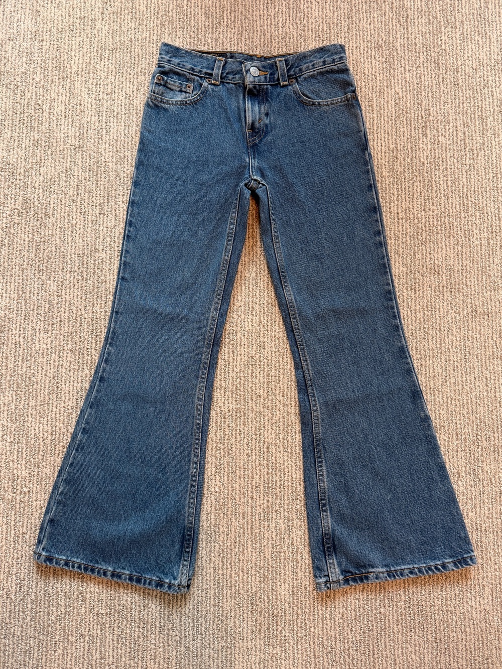 Deadstock Y2K Levi’s 514 Low Rise Flare Jeans NWT 100% Cotton Youth 10